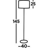 XXXL EU2832-2BK - Podna lampa FISHNET 2xE27/60W/230V crna | Eponuda.com