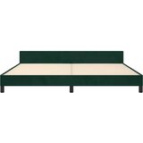  Okvir za krevet bez madraca tamnozeleni 200x200 cm baršunasti | shoptok.hr