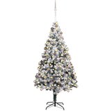 vidaXL Umestno božično drevo med 300 LED Zelena 180 x 115 cm | Shoptok.si