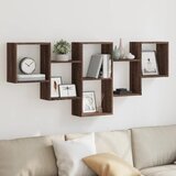 vidaXL Zidna polica boja smeđeg hrasta 159x18x66 cm konstruirano drvo | shoptok.hr