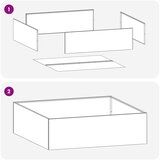  Vrtna saksija 2 kom. Bijela 100 x 100 x 30 cm Čelična vrata | shoptok.hr