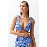Trendyol Ethnic Patterned Bralette Knotted Bikini Top | Shoptok.si