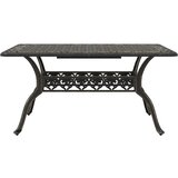  7-dijelni vrtni blagovaonski set brončani lijevani aluminij | shoptok.hr