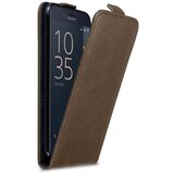 Cadorabo Ohišje, združljivo z Sony Xperia X COMPACT v kava rjava - Zaščitni ovitek v obliki flipa z magnetnim zapiranjem, (20559028) | Shoptok.si