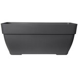 ELHO Vibia Campana Korito za rastline (Zunanje dimenzije (Do x Š x V): 35 x 76,5 x 33,3 cm, Plastika, Antracitne barve) | Shoptok.si