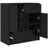  Komoda s ladicama i vratima crni hrast 70 5x34x74 5 cm | shoptok.hr