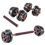 set uteži 40kg 2 V 1 - cement, vinil