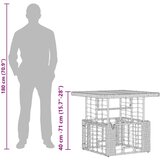 Vrtni set za objed s jastukom 3 pcs Prirodna i Bijela | shoptok.hr