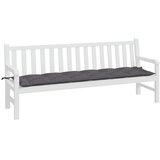  Jastuk za vrtnu klupu antracit 200 x 50 x 7 cm tkanina Oxford | shoptok.hr
