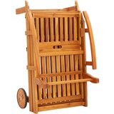  Ležaljka za sunčanje s jastukom masivno bagremovo drvo | shoptok.hr