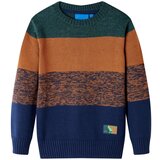 vidaXL Otroški pulover pleten večbarven 116 | Shoptok.si