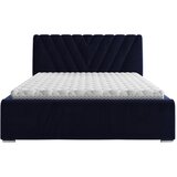 Boxxx OBLAZINJENA POSTELJA 140 cm x 200 cm , tekstil temno modra | Shoptok.si