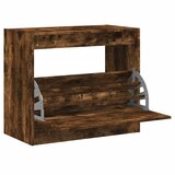 Maison Chic Omarica za obutev - Kopa za čevlje dimljeni hrast 80x42x69 cm inženirski les, (21777362) Cene