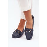 Boto Women's Perforated Moccasins With Decoration Navy Kaydance | shoptok.hr