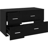  Set namještaja za kupaonicu 2 kom. Crni hrast Konstruirano drvo Crna 62,5 x 44,5 x 50 cm | shoptok.hr