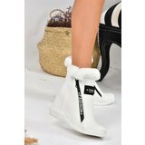 Fox Shoes White Women's Hidden Heel Boots Cene