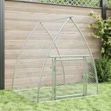 vidaXL Kletka za zajce srebrna 100x105x120 cm pocinkano jeklo | Shoptok.si