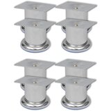 vidaXL Noge za kavč 8 kosov okrogle krom 60 mm, (20983653) | Shoptok.si