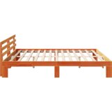  Okvir kreveta od borovine Vosak smeđi Masivno drvo 200 x 200 cm | shoptok.hr