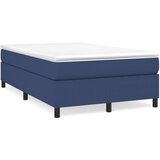 vidaXL Box spring postelja z vzmetnico modra 120x190 cm blago Cene
