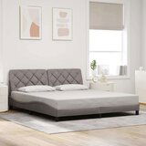  Okvir kreveta s LED-om bez madraca Taupe 180x200 cm tkanina | shoptok.hr