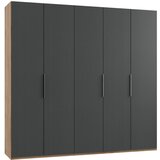 MID.YOU omara s klasičnimi vrati, barve grafita, barve hrasta | Shoptok.si