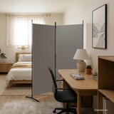Sobna pregrada s 2 panela antracit 175 x 180 cm od tkanine | Eponuda.ba