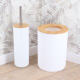 Tendance držač sapuna fano poliresin/bambus, bijeli | Eponuda.ba