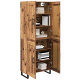 vidaXL Visok predalnik 2 pcs Star les Inženirski les in steklo | Shoptok.si