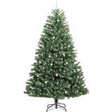vidaXL Umetno Zložljivo Božično Drevo Zelena 300 cm PVC in kovina | Shoptok.si