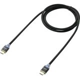 HDMI priključni kabel z LED [1x HDMI-vtikač 1x HDMI-vtikač] 3.00 m črn (20417024)