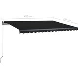  Samostojeća automatska tenda 450 x 350 cm antracit | shoptok.hr
