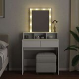  Toaletni stolić s LED svjetlima bijeli 80 x 41 x 144 5 cm | shoptok.hr