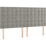  LED uzglavlje svjetlosivo 180x5x118/128 cm baršunasto | Eponuda.ba