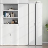 vidaXL Visoka komoda bijela 45x42,5x185 cm od konstruiranog drva Cijene