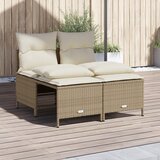  4-dijelni set vrtnih sofa s jastucima bež od poliratana | shoptok.hr