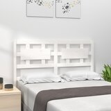 vidaXL Uzglavlje za krevet bijelo 205,5x4x100 cm od masivne borovine Cijene