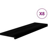 vidaXL Gazišta stepenice 8 kom tamnosmeđi 90x25x2 cm masivna hrast | shoptok.hr