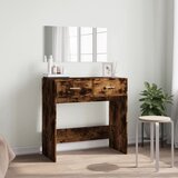  Toaletni stolić s ogledalom boja dimljenog hrasta 80x39x80 cm | shoptok.hr