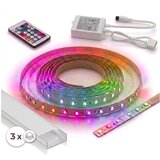  SET 1x LED RGBW traka DIGITAL LED/9,6W/230V 3 m + 3x ugradni profil 1 m + daljinski upravljač Cene