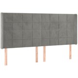  box spring s madracem LED svjetlosivi 180x200 cm baršun | shoptok.hr