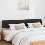  Tapecirani uzglavlje Crna 200 cm Čvrsto borovo drvo | shoptok.hr