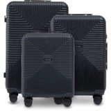  Set od 3 kofera WINGS PC ECO – crni | shoptok.hr