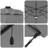  Suncobran Antracit 351 x 250 x 253 cm Poliester i aluminij | shoptok.hr