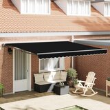 vidaXL retraktilna tenda črna 400x300 cm | Shoptok.si