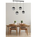 Opviq Küre 4 Lü Sıralı siyah Füme Camlı Sarkıt dark grey chandelier | ePonuda.com