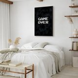  Slika - Pixel Game Over 60x90 U crnom drvenom okviru | shoptok.hr