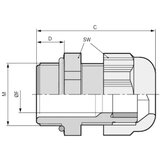  Kabelska uvodnica M32 poliamid svijetlo sive boje (RAL 7035) LappKabel SKINTOP ST-HF-M 32X1,5 RAL 7035 LGY 25 kom. Cijene