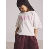 Reserved Ležerni t-shirt s printom - krem | shoptok.hr