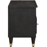 TV ormar s ladicama Crna 100 x 33 x 46 cm Čvrsto drvo manga | shoptok.hr